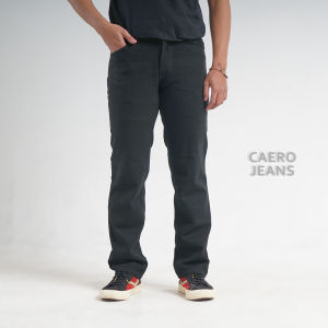 ZADEEFA CAERO CELANA DENIM PRIA HITAM BANDUNG CAERO JEANS ll JEANS REGULER CAERO JEANS