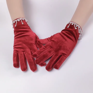 Lông găng tay cho phụ nữ phụ nữ KÍN NGÓN lông găng tay Găng tay proms găng tay Găng tay nữ 1920S ĐầM Dạ HộI găng tay