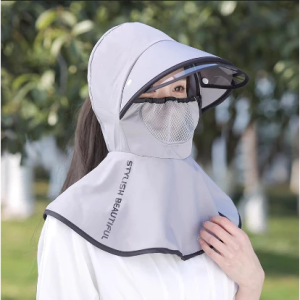 Sunscreen Cap mirror Protection Face neck UV Resistant Outdoor Sun Face Mask hat Bicycle Fishing