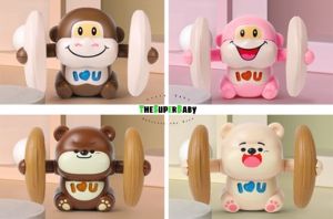 [SG Seller] Dancing & Rolling Baby Toy with Music (Bear/Monkey) - New Product ❤️