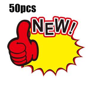 10pcs/50pcs Kertas Penjepit Harga Tulisan Kertas Harga Promo Kartu Promosi Pop Card Price Tags