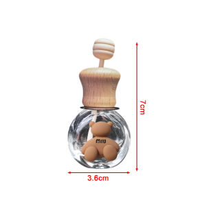 [caichuitan] Car Fragrance Empty Bottle Cute Car Air Freshener Bottle Perfume Clip Air Vent Outlet Aromatherapy Essential Oils Diffuser