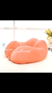 Bantal Leher Dewasa Love Travel Berbentuk Tidur Siang Bantal Leher Mobil Bantal Traveling