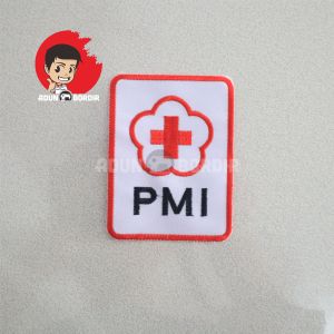 Logo Palang Merah Indonesia PMI Bordir Satuan Untuk SD SMP dan SMA