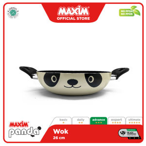 Maxim Panda Wajan Teflon Anti Lengket 26cm Wok