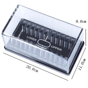 Rectangular Dental Acrylic Organizer Holder For Orthodontic Arch Wires Placing Case Transparent Flip Arch Wire Box