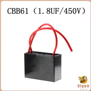Digeo 1PC CBB61 1.5uF 1.8uF Electric Fan Capacitor 450V Fan Repair Parts