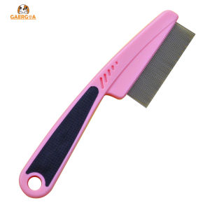 Gaergaa Flea Comb for Long Haired Cats Dogs Anti Knot Grooming Comb Easy Grip Handle Combs For Long Haired Cats Anti Knot Easy Grip Handle Flea Comb Cats Dogs Grooming Comb