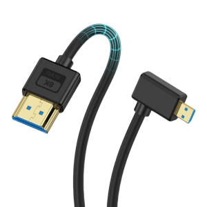 8K60hz 1080p Camera 2.1 Cable Soft Silicone 90 Degree Design option Flexible For Tablets Monitors 30cm