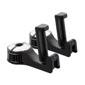 EKLEVA Car Hooks Car Seat Back Hooks with Phone Holder Universal Vehicle Car Headrest Hooks Hanger for Holding Phones and Hanging Bag
