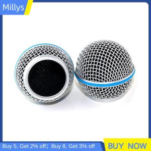 Millys Đầu nướng micro đầu bi lưới tản nhiệt micro Phụ kiện thay thế đầu lưới micro kim loại phụ kiện tự làm cho Shure beta58a