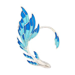 SHIHENG Personality Punk Fashion Design Ear Hook Pierced Earrings Lady Clip Earrings Elf Ear Cuffs Women Earrings Korean Ear Bone Clip Elves Ear Cuff