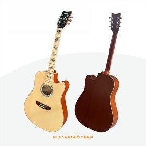 Gitar Yamaha Jumbo F310 Akustik Elektrik Senar String Guitar - Warna Natural & Hitam