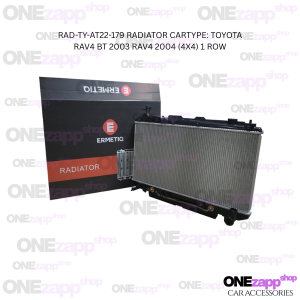 RAD-TY-AT22-179 RADIATOR CARTYPE: TOYOTA RAV4 BT 2003 RAV4 2004 (4X4) 1 ROW