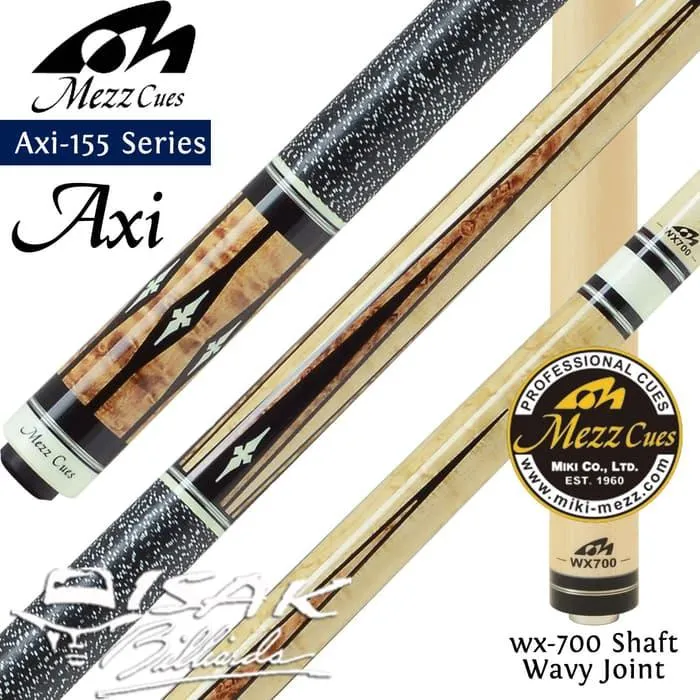 Mezz Axi-155 Cue - WX700 Wavy Joint Kamui Billiard Stick Biliar