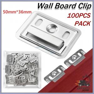 100pcs Cladding Clip WPC Wall Ceiling Fluted Cladding Clip PVC Wall Panel Clip