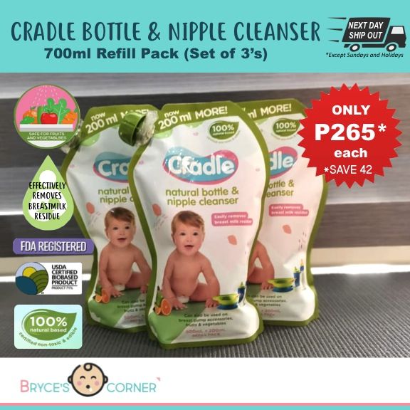 Cradle bottle hot sale cleanser