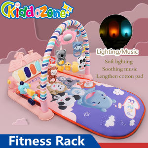 KiddoZone Baby Fitness Frame Foot Piano Activity Frame Toy Multifunctional Fitness Mat Early Education Toys 0-3 Years Old Baby Music Toys