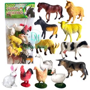 Farm animal mainan anak koleksi hewan ternak figure set binatang karet