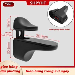 [COD] SHPYHT Giao hàng địa phương 1 cái có thể điều chỉnh gỗ kệ kính hỗ trợ Clip Hợp kim kẽm Kệ chân đế với miếng đệm chống trượt phân vùng kẹp cho phòng tắm