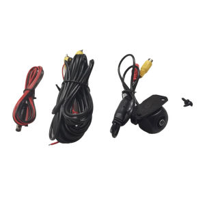 Bluespotชุดสายไฟต่อพ่วงสายวีดีโอ RCA AV พร้อมสายไฟสำหรับรถยนต์ Kamera Spion กล้องสำรองข้อมูลขายดีอะไหล่ใหม่