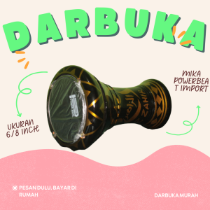 DARBUKA UKURAN 8 INCH AZ ZAHIR DARBUKA PALING MURAH 8 INCH