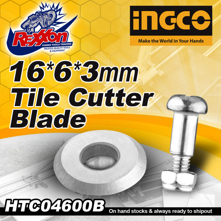 INGCO 16*6*3mm Tile Cutter Blade HTC04600B Rexxon Power Tools Trading