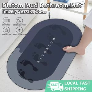 Bathroom Floor Mats Indoor Bathroom Anti-Slip Floor Mats Quick Absorbing Kitchen Bathroom Carpet