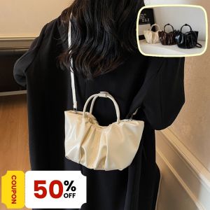 ZEFAN 【COD】กระเป๋าไหล่เกาหลี 2025 ฤดูใบไม้ร่วง กระเป๋าเดินทางแบบพกพาใหม่กระเป๋าเมฆง่ายๆ