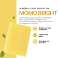MOMODO Momo Bright Soap for Brightening Anti Aging and Moisturizing with Alpha Arbutin Niacinamide. 