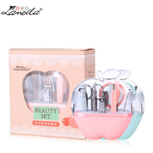 Ready Stock POLAR WHITE T1008 6 PCS LAMEILA Beauty Tool Set Nail Basic Nail Grooming Pedicure Kit Cuticle Nail Polish Remover