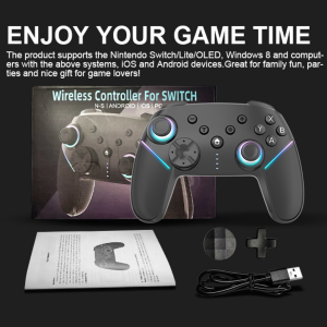 จอยเกมส์ SZ-932B คอนโทรลเลอร์ RGB บลูทูธไร้สาย สําหรับ Switch Oled lite PC Gaming Controller