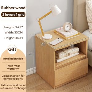 Bedside table simple modern home bedroom simple small white storage rental room with bedside rack