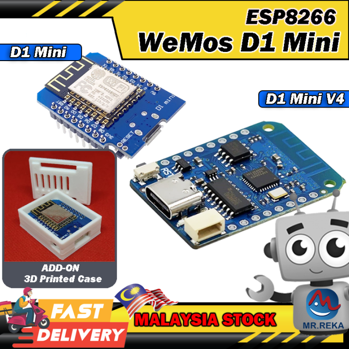 ⚡️ Wemos D1 Mini ESP8266 WiFi Development Board NodeMcu Lua TYPE-C ...
