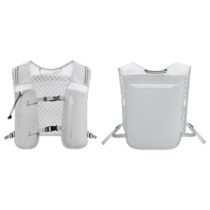 WLVYH with Reflective Strips Running Vest Pack Nylon Waterproof Trail Running Vest Sports With Phone Bag Running Water Bottle Storage Vest Outdoors