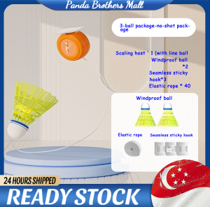 【READY STOCK】Indoor Outdoor Hanging Single Badminton Rebound Trainer Children Adult Trainer Playing Badminton羽毛球训练器