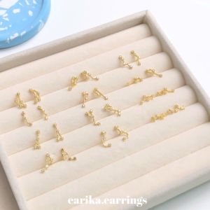 earika.earrings - zodiac piercing จิวหูเงินแท้ราศี เหมาะสําหรับคนแพ้ง่าย