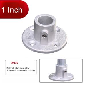 MECOME 1\2/3\4"/1 Pipe Fitting Connector Fixed buckle Aluminum Alloy Steel Frame Fasteners  Corner Circular Pipe Connector Steel Tube Shelf