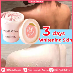 Luxe | HEYXI Peach Body Scrub Cream Deep Cleansing Skin Whitening Go Cutin Dead Skin Treatment Acne Moisturizing Body Care