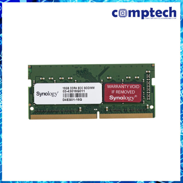 Synology D4ES01-16G DDR4 ECC Unbuffered SODIMM メモリモジュール 16GB Synology D4ES01-16G 16 GB DDR4 ECC, 260-pin SO-DIMM, 26 | B2B