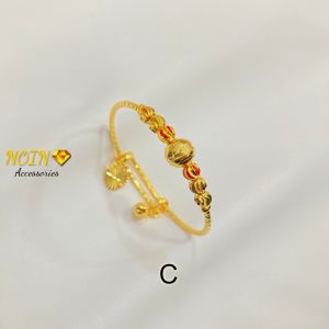 Gelang Anak Warna 24 Karat Flexible Perhiasan Lapis Emas
