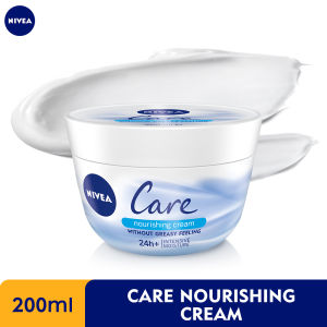 NIVEA Body Care Nourishing Cream 24H+ Intensive Moisture / Body Lotion / Body Moisturizer / Hand Cream / 200ml / 50ml (Losen Badan)