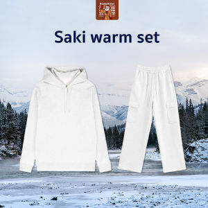 Saki ‌เซ็ทชุดวอร์มกันหนาว ไอเทมที่ขาดไม่ได้สำหรับคนชอบเดินทางท่องเที่ยว แมทช์ลุคได้หลายสไตล์ ใส่ได้กับทุกoutfit