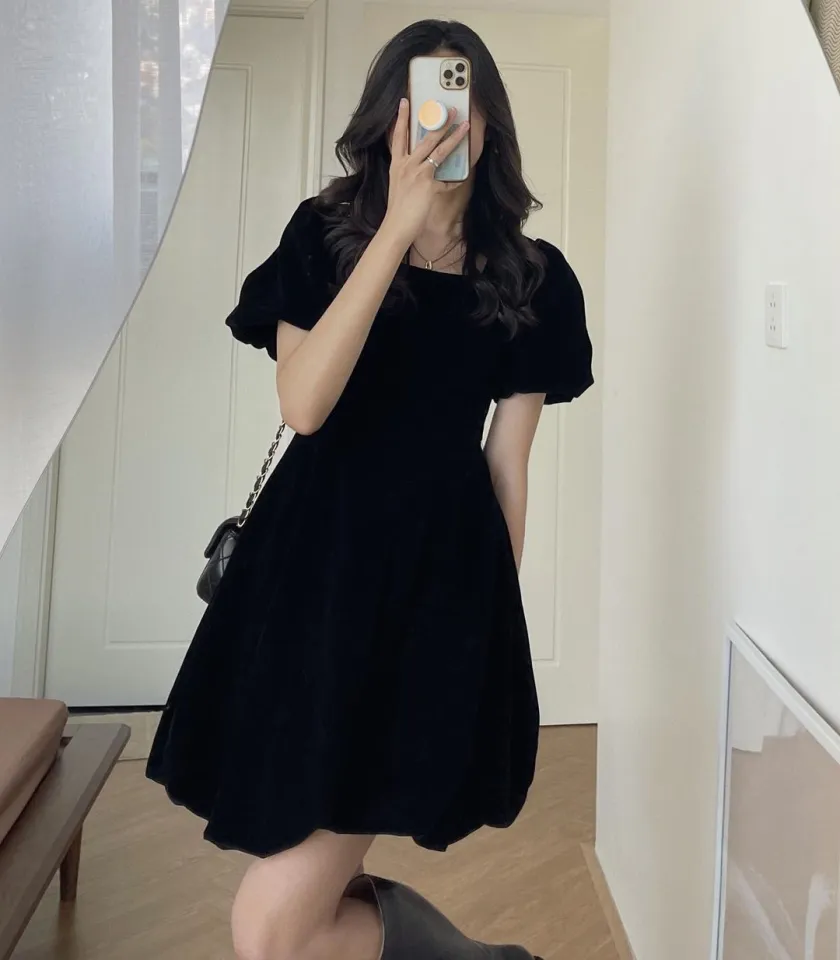 VÁY NHUNG ĐỎ THẮT NƠ EO - Đầm, váy nữ | ThờiTrangNữ.vn