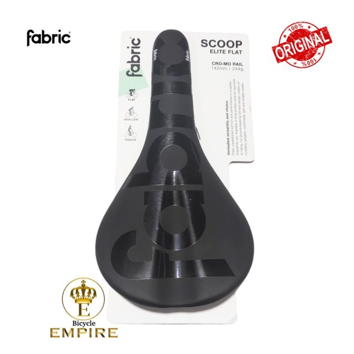 Saddle Sadel Sepeda Road Bike Fabric Scoop Elite Team Flat 142mm