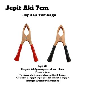 Jepit Aki 7cm Capit Accu 30A Jepitan Tembaga 30 Ampere