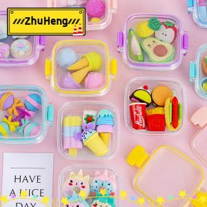 zhuheng Sáng Tạo Hộp Ăn Trưa tẩy thiết lập khác nhau đáng yêu Tẩy bút chì mềm tẩy học sinh văn phòng phẩm cung cấp giải thưởng tinh tế Quà Tặng