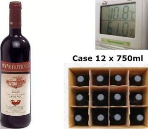 CASE 12x 750ml MYLOPOTAMOS MOUNT ATHOS MONASTERY ERYTHROS ORGANIC ONASTERY PRODUCED BY MONKS TO-DATE **RED WINE   *** FROM M*