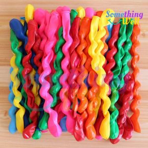 ลูกโป่งเกลียว (Set 30/50 ใบ)  สำหรับตกแต่งงานปาร์ตี้ งานวันเกิด ลูกโป่งเกลียวสีสันสดใสและสีพาสเทล