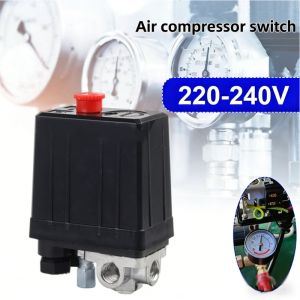 Air Compressor Manuel On Off Button Controller 4 Port Air Compressor Pressure Switch Control Valve 220V